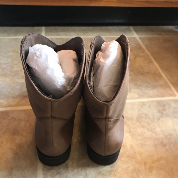 Jessica simpson cranaby leather bootie brown 8 - Picture 5 of 8